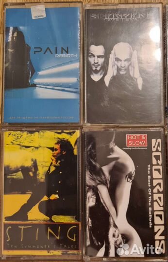 Коллекция кассет рок, метал, электроника (74 шт)