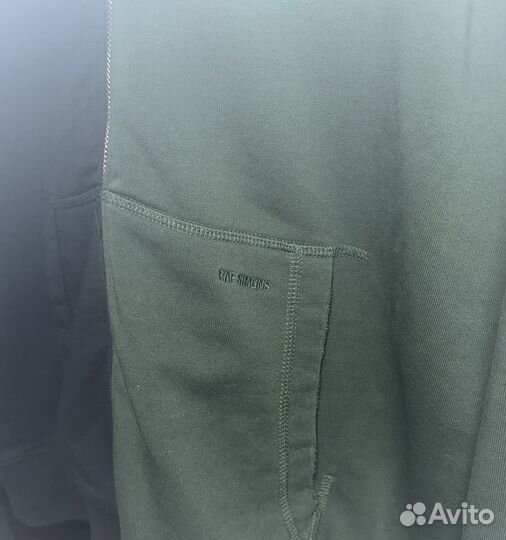 Raf simons fred perry zip hoodie fir green