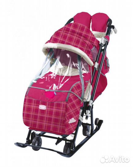 Санки-коляска комбинированные 