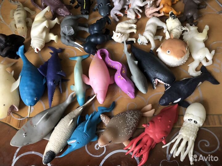 Фигурки животные рыбы птицы sbabam