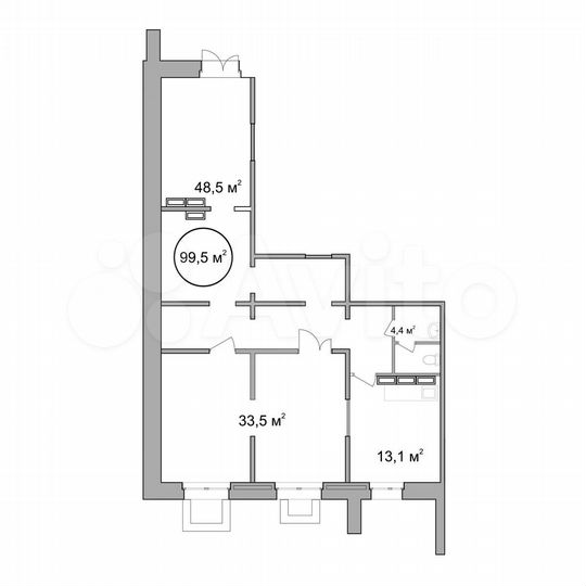 Продам помещение свободного назначения, 105.4 м²