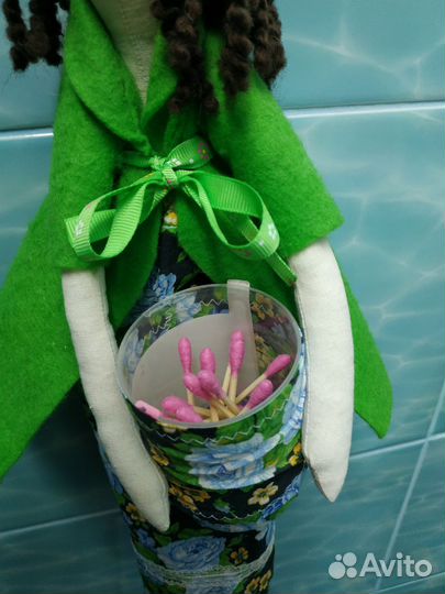 Кукла держатель ватных дисков и палочек