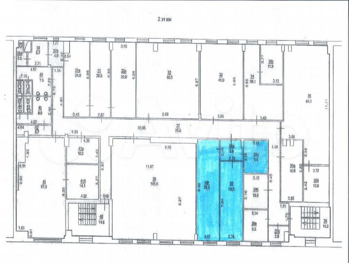 Офис, 63.1 м² с ндс