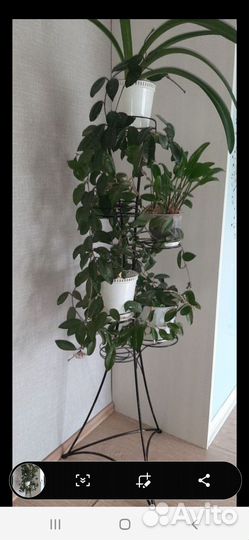 Подставка для цветов напольная металлическая