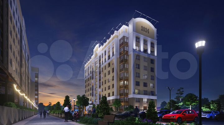 2-к. квартира, 71 м², 2/9 эт.