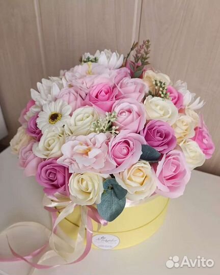 Букет из мыльных цветов