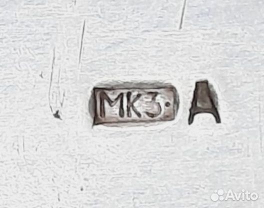 Мельхиоровая чайная ложка с финифтью. СССР