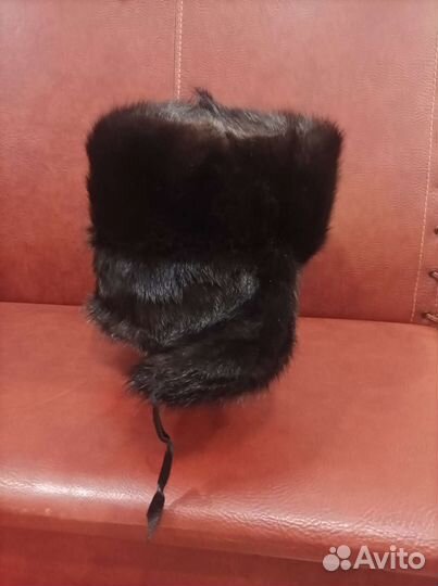 Норковая шапка мужская бу