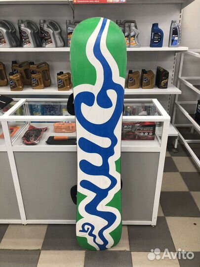 Сноуборд burton NUG 146см с креплениями cartel