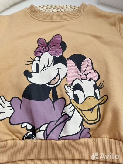 Свитшот на флисе H&M новый 104