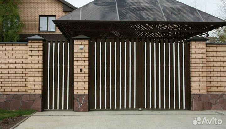 Установка распашных ворот сборка 1-3 дн