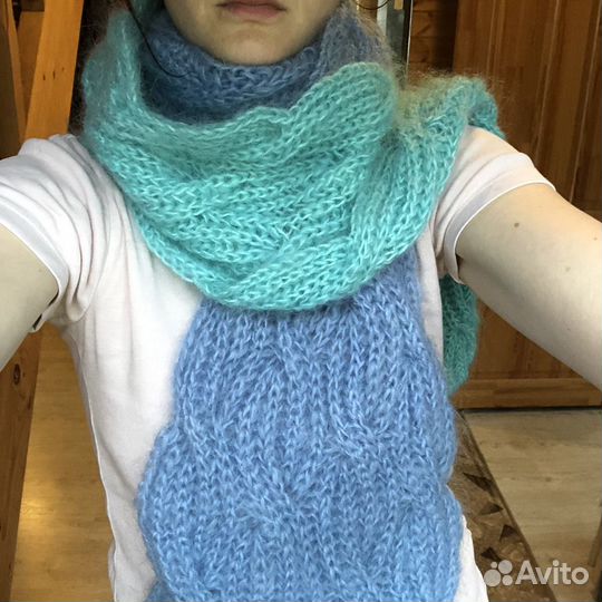 Шарф 100 мохер