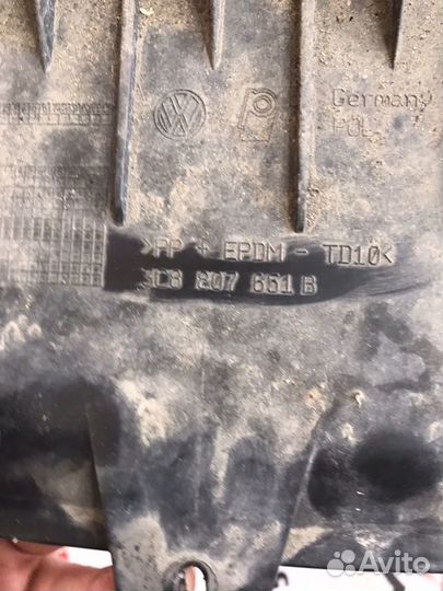 Накладка на бампер передняя Vw Passat Cc B6 2.0