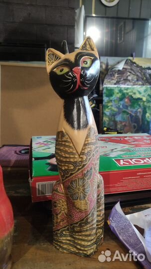 Скульптура кота большая