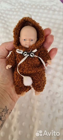 Кукла мини реборн силиконовый
