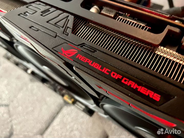 Видеокарта 8G asus Radeon RX 5700 XT ROG strix gam