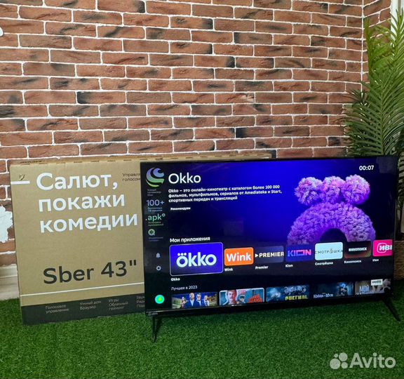 Умный телевизор с интернетом 43 (109 см) Новый