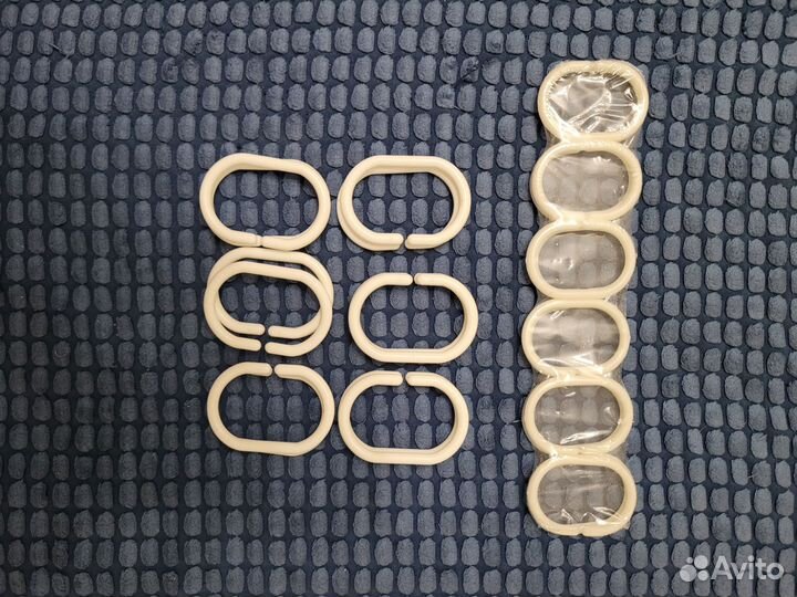 Набор колец для штор в ванной