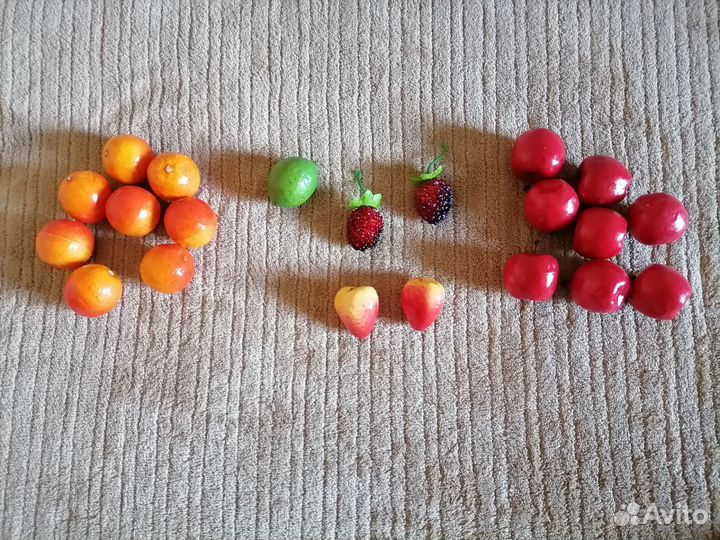 Искусственные фрукты, овощи