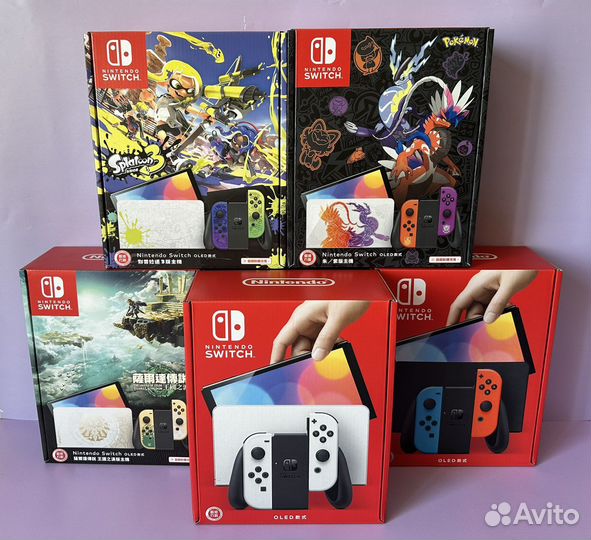 Nintendo Switch OLEd Zelda/Splatoon/Pokemon/Белый
