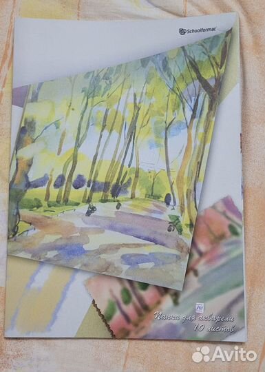 Листы бумага для акварели А3