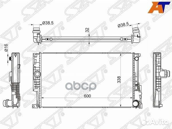 Радиатор BMW 1-Series 11-19 / 3-Series 11-19