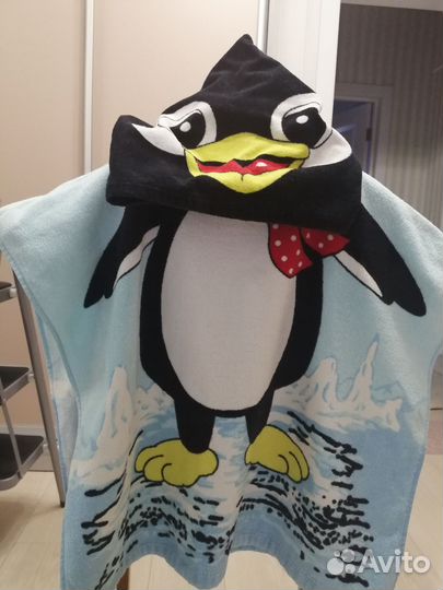 Пончо полотенце детское