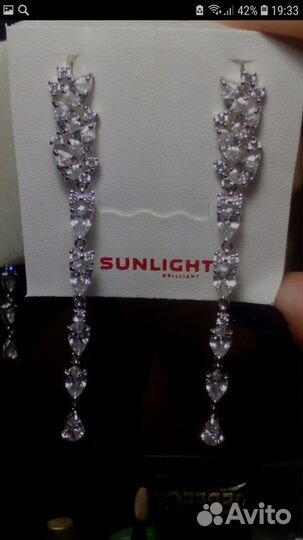 Серебряные серьги для торжества 925