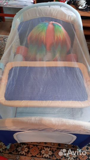 Детская кровать манеж с матрасом