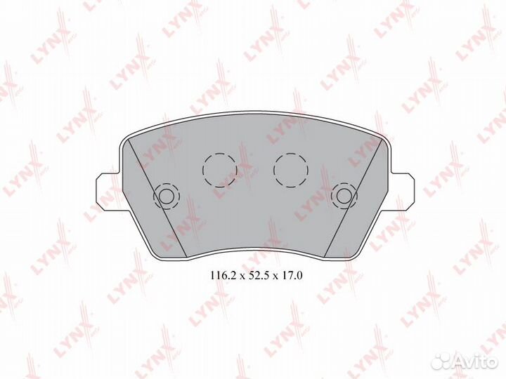 Колодки тормозные дисковые перед BD-5739 LY