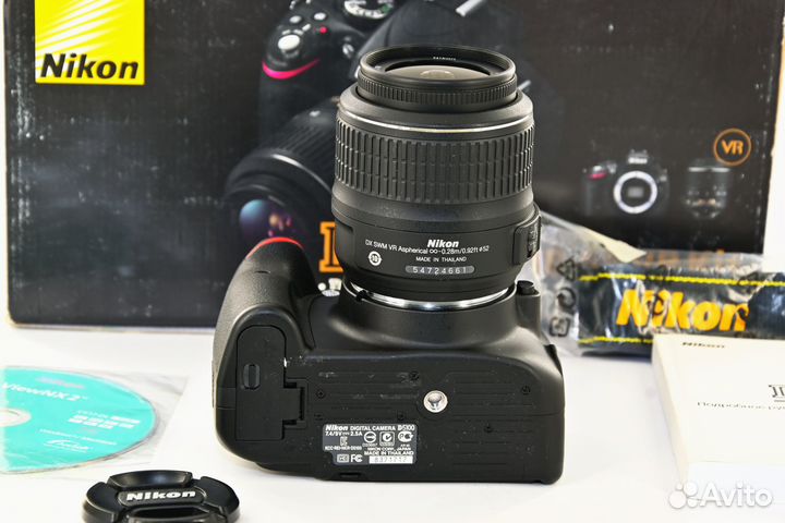 Nikon D5100 16.2MP Kit Nikon AF-S VR 18-55 как нов