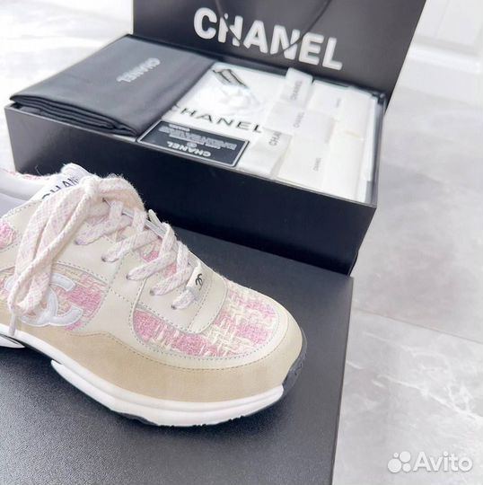 Кроссовки Chanel твидовые