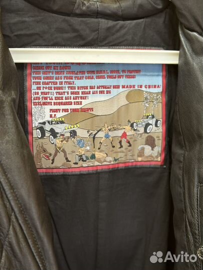 Оригинал винтаж кожаный пуховик Dsquared 2