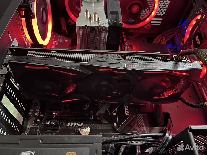 Видеокарта Rx 480 8 gb Asus Strix