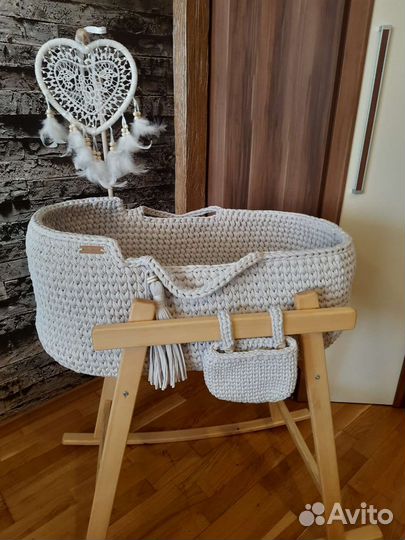 Люлька колыбель вязаная