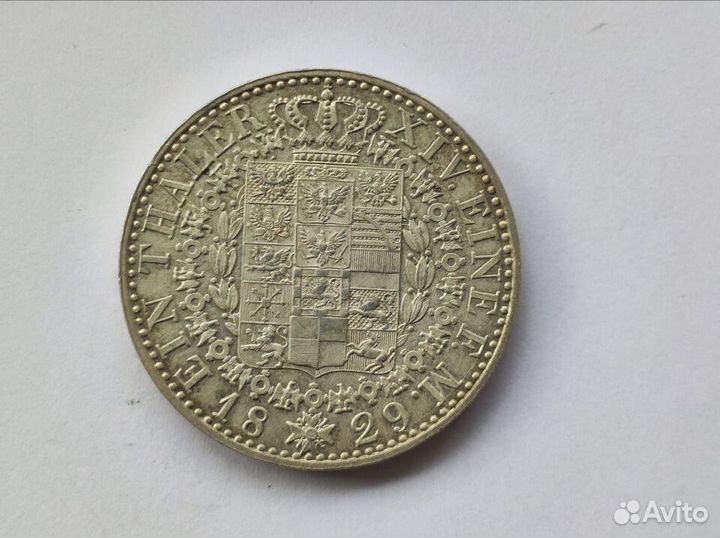1 Талер 1829 А Пруссия Фридрих Вильгельм III