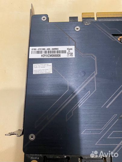 Видео карта Asus Strix gtx1080