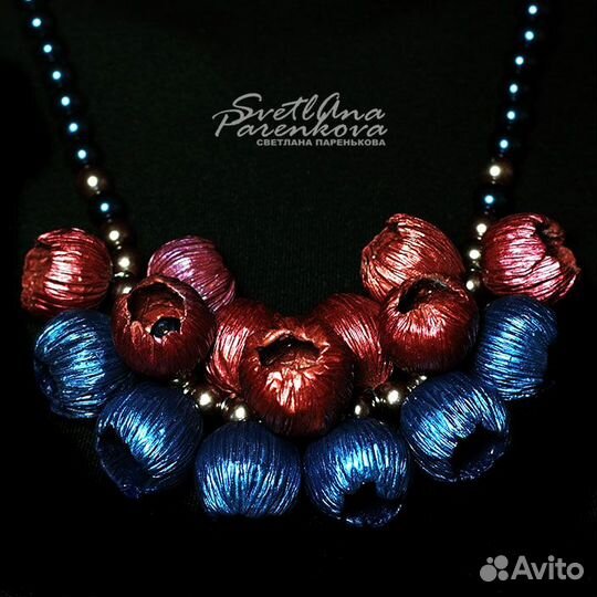 Колье снежность дизайнерские украшения