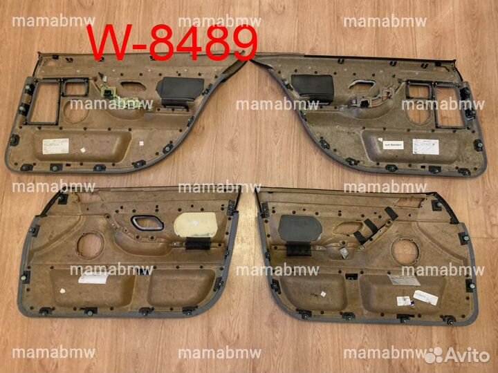 Карты обшивки двери комплект кожа long BMW E38