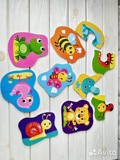 Первые пазлы половинки