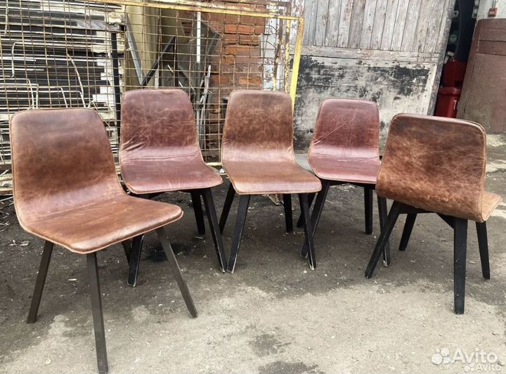 Стулья кожаные