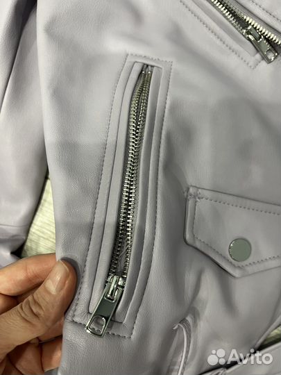 Кожаная куртка zara