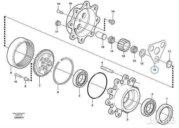 11988584 (VOE11988584) Пластина сателлитов