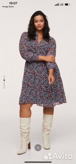 Платье женское plus size mango