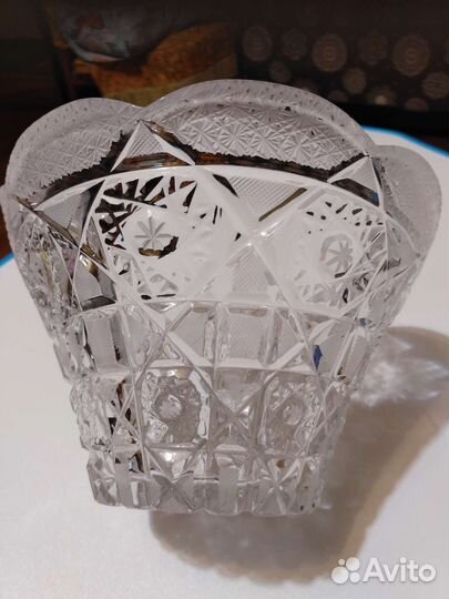 Ваза (салатник) ссср, хрусталь, новая