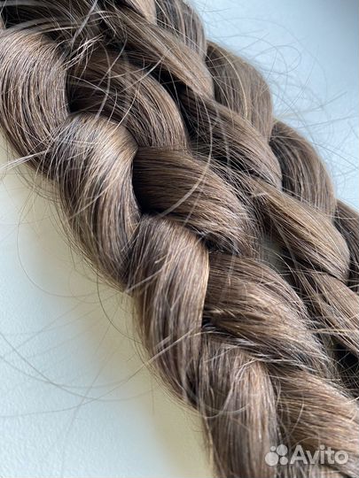 Волосы натуральные срез 50 см детские