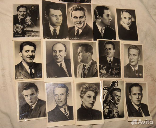 Коллекция открыток актеры советского кино, 1954 г