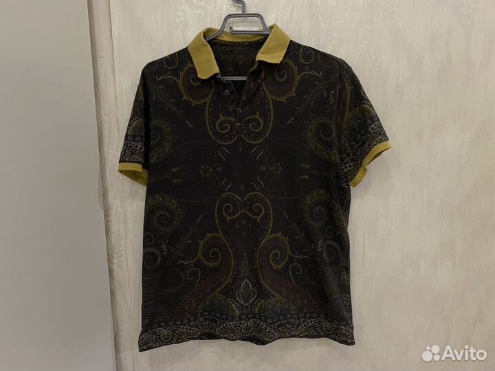 Поло etro L коричневое