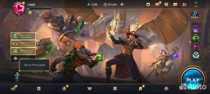 Донат в League of legends Wild Rift Cores