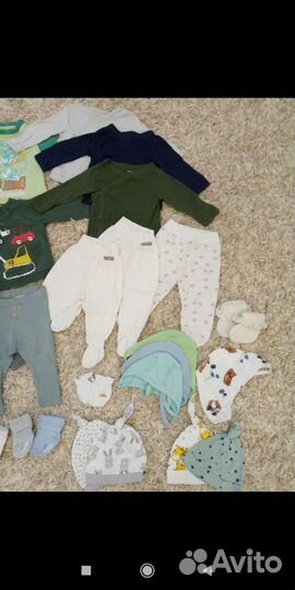Кофты,брюки и аксессуары пакетом 0+